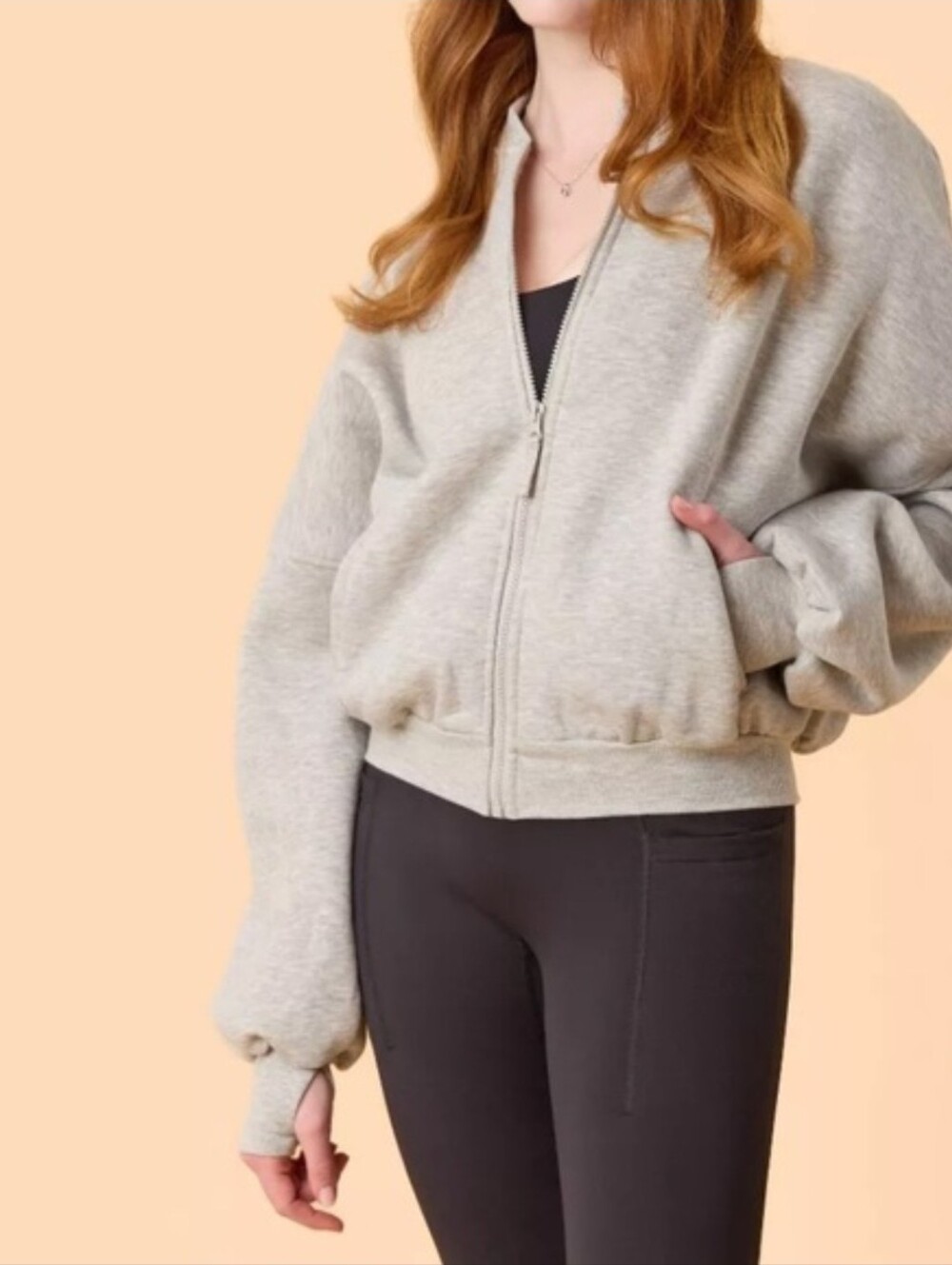 Blogilates Marshmellow Bomber Jacket